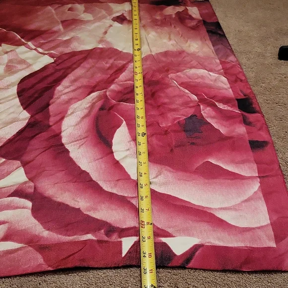 2 FOR $20 - Pink Rose Scarf - Picture 4 of 4